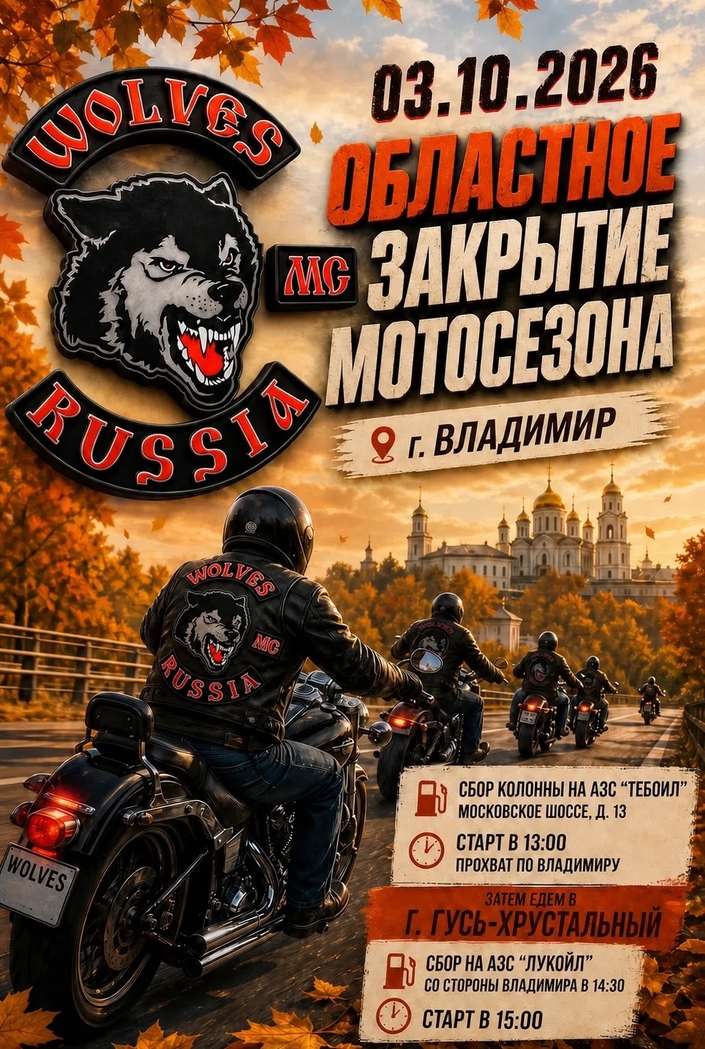 Областное Закрытие Мотосезона - Владимир - 2026