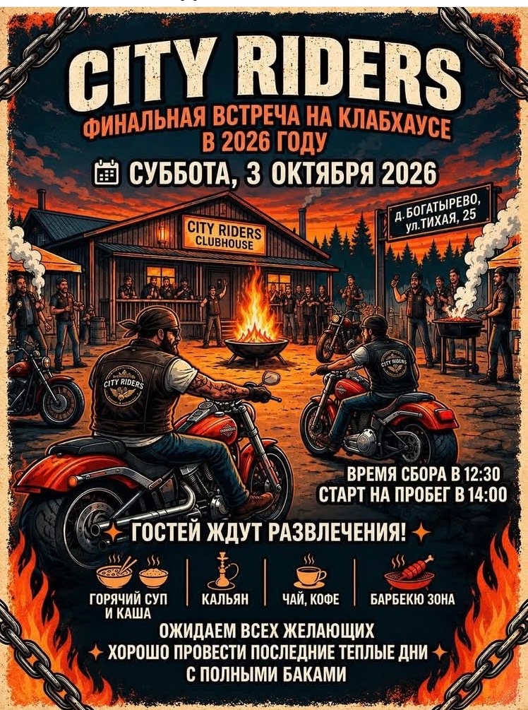 City Riders. Финальная встреча на клабхаусе